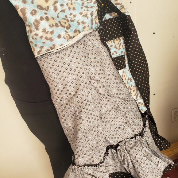 Teal Leopard Print Handmade Kitchen Apron - Picture 8 of 9